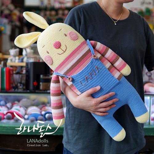 [라나돌스] 몰랑몰랑 빅깡총이 손뜨개인형 DIY